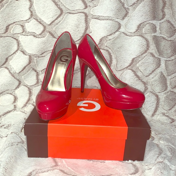 G by Guess GGWinna Red platform heels - Picture 1 of 4